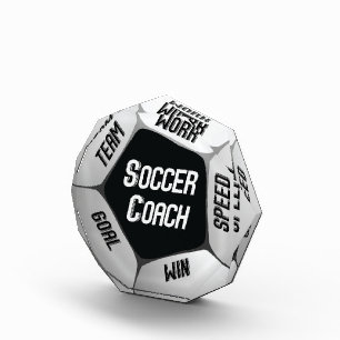Soccer Coach Thanks Large Ball Award