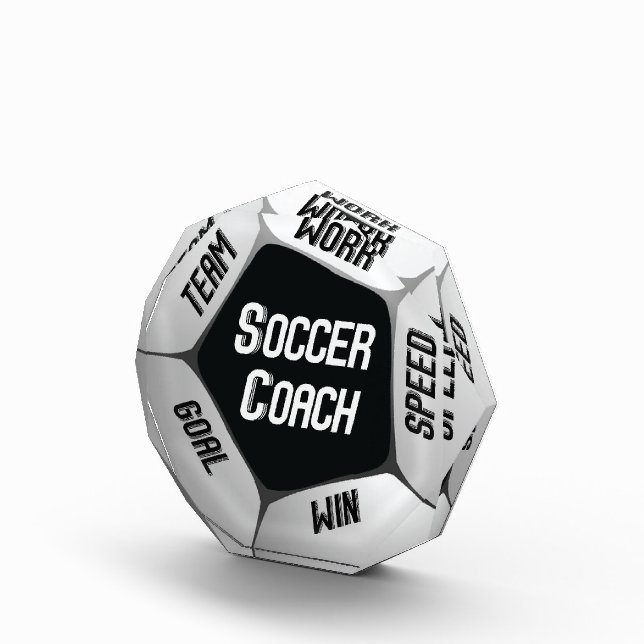 Soccer Coach Thanks Large Ball Award (Right)