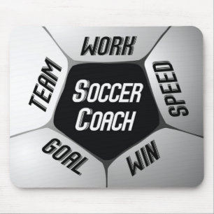 Soccer Coach Thanks Large Ball Mouse Pad