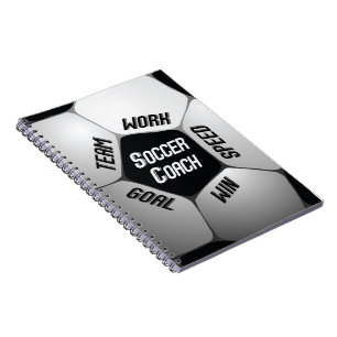 Soccer Coach Thanks Large Ball Notebook