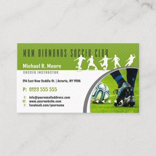 Soccer Coach Trainer  Sports Gifts Business Card