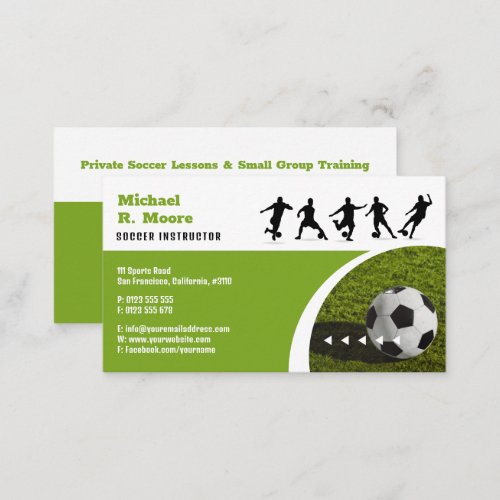 Soccer Coach Trainer  Sports Gifts Business Card