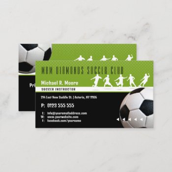 Soccer Coach Trainer | Sports Gifts Business Card by bestcards4u at Zazzle