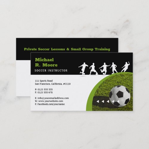 Soccer Coach Trainer  Sports Gifts Business Card