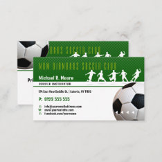 Soccer Coach Trainer | Sports Gifts Business Card at Zazzle