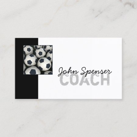 Soccer Coach Trainer Sports Goal Business Card