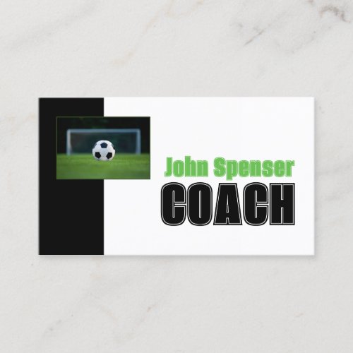 Soccer Coach Trainer Sports Goal Business Card