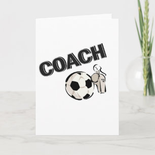 Soccer Coach (Whistle/Ball) Holiday Card