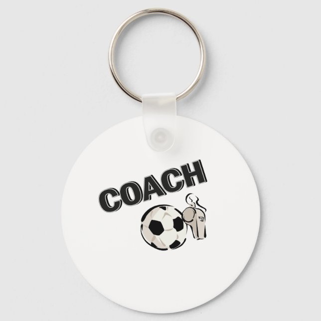 Soccer Coach (Whistle/Ball) Keychain (Front)