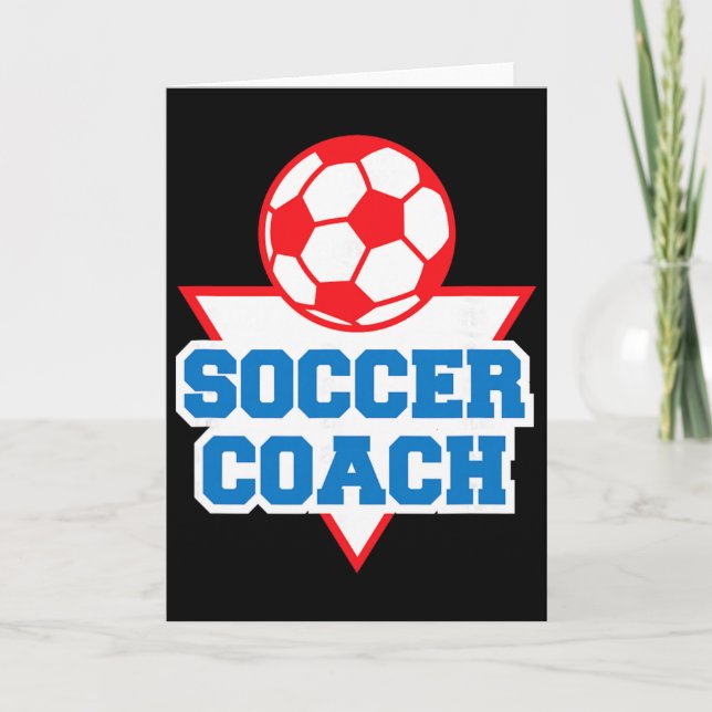 Soccer Coaching Appreciation  Card (Front)