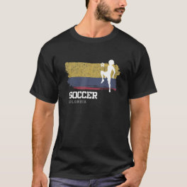 Soccer Colombia Flag Football Womens Soccer Girls T-Shirt