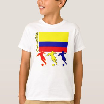 Soccer Colombia T-shirt by nitsupak at Zazzle