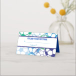 SOCCER COLORED Bar Bat Mitzvah Seating Escort Place Card<br><div class="desc">Welcome to my store! Did you know that you can make this ANY color you want? Its true,  also I can help you customize this in ANY way! Email me requests at marlalove@hotmail.com</div>