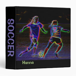 Soccer Competition, Player Action Graphics, 3 Ring Binder