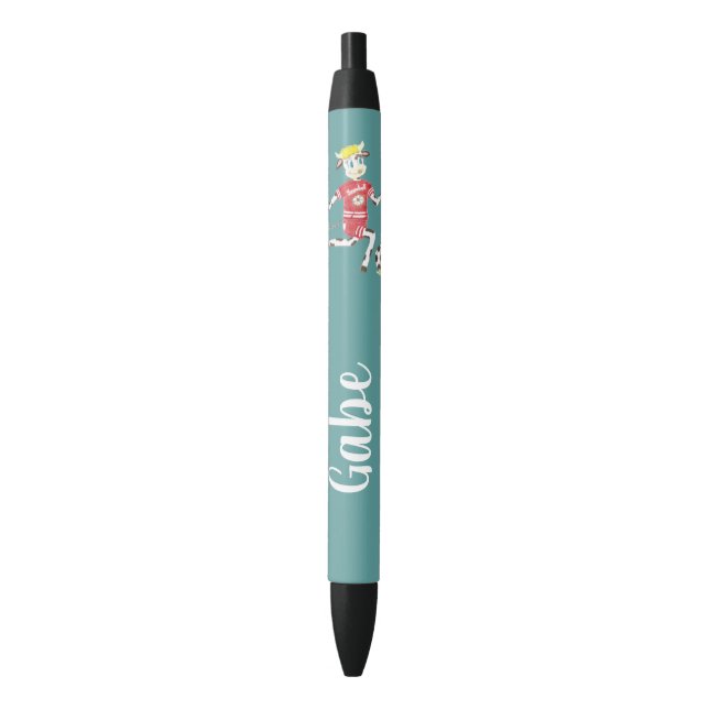 Soccer cow kid personalized pen (Front Vertical)