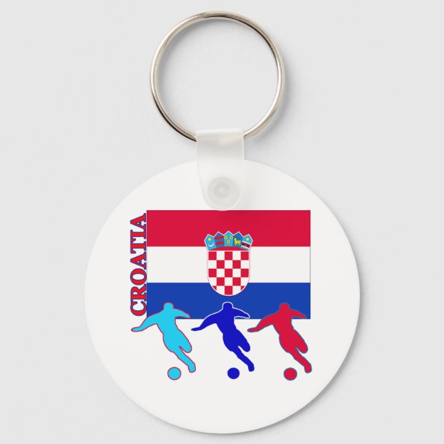 Soccer Croatia Keychain (Front)