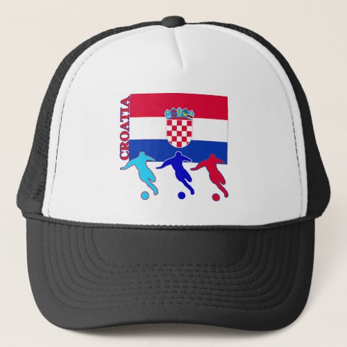 Soccer Croatia Trucker Hat