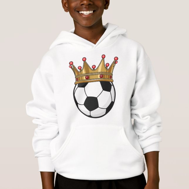 Soccer Crown King Hoodie (Front)