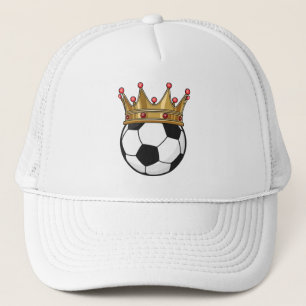 Soccer Crown King Trucker Hat