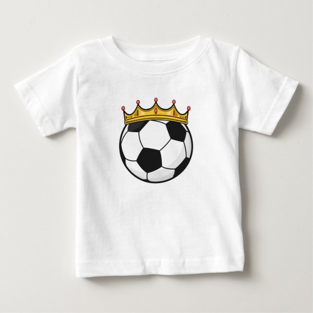 Soccer Crown Queen Baby T-Shirt (Front)