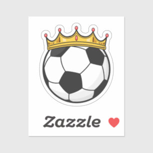 Soccer Crown Queen Sticker