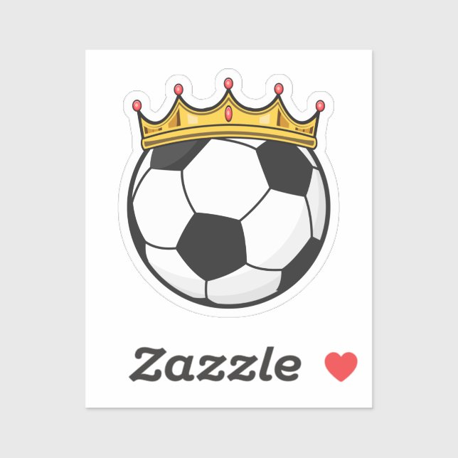 Soccer Crown Queen Sticker (Sheet)