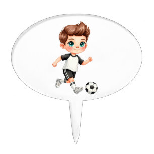 Soccer Cupcake Toppers –Birthday Party Decorations