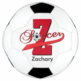 Soccer   Customized   Red Soccer Ball