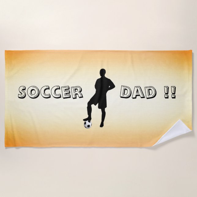 Soccer Dad Beach Towel (Front)