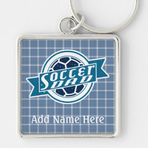 Soccer Dad Customizable Keyring