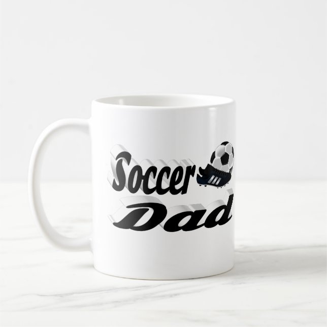 Soccer Dad Fathers Day Coffee Mug (Left)