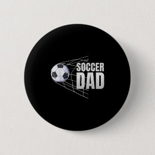 Soccer Dad Football Sport Footballer Soccer Player Button