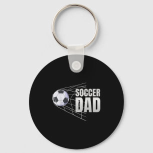 Soccer Dad Football Sport Footballer Soccer Player Keychain
