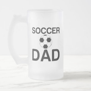 SOCCER DAD FROSTED GLASS BEER MUG