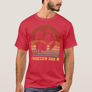 Soccer Dad Funny Soccer Lover Dad Papa Fathers ret T-Shirt