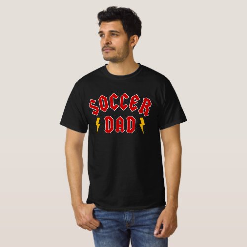 Soccer Dad Heavy Metal Rock Style T_Shirt