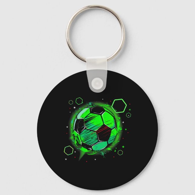 Soccer Dad Just Like A Normal Dad Except Much Cool Keychain (Front)