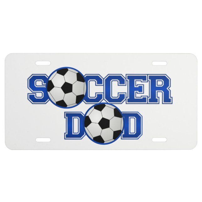 Soccer Dad  license plate (Front)