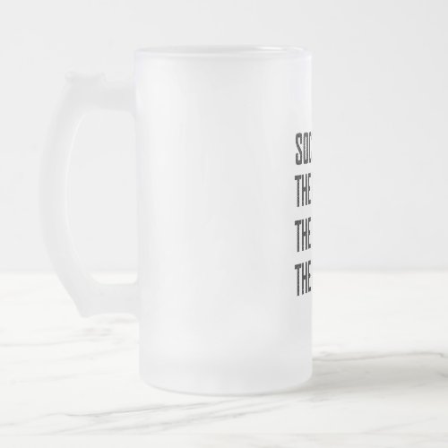 SOCCER DAD THE MAN THE MYTH THE LEGEND FROSTED GLASS BEER MUG