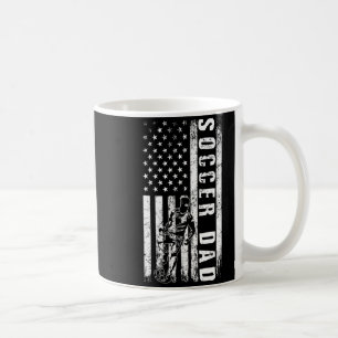 Soccer Dad Usa Flag Soccer Team Fan Daddy Fathers Coffee Mug
