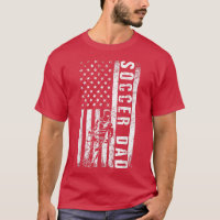 Soccer DAD USA Flag Soccer Team Fan DADDY Father's