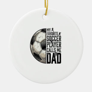 Soccer Dad Vintage Engraving Quote Vector Design_1 Ceramic Ornament