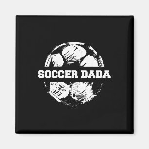 Soccer Dada Soccer Byll Split Funny Soccer Dad Magnet