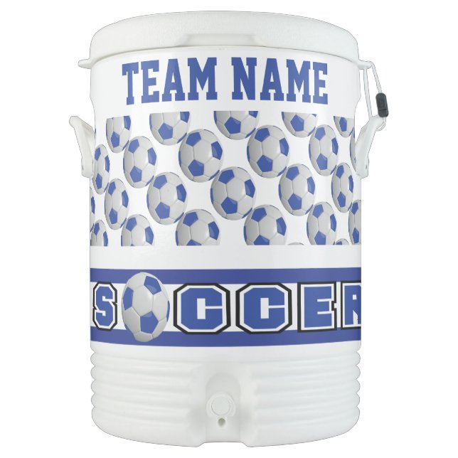 Soccer | Dark Blue | DIY Text Cooler (Front)
