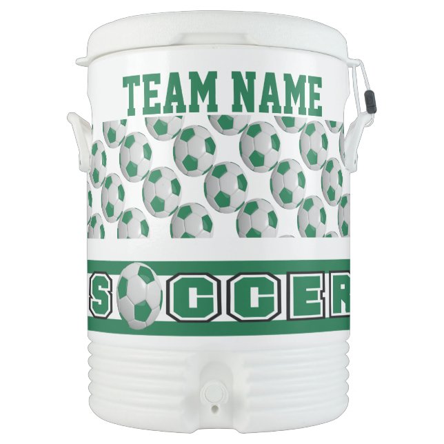 Soccer | Dark Green | DIY Text Cooler (Front)