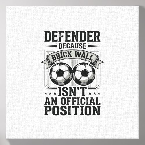 Soccer Defender Brick Wall Vintage Shirt Design_1 Canvas Photo Tile