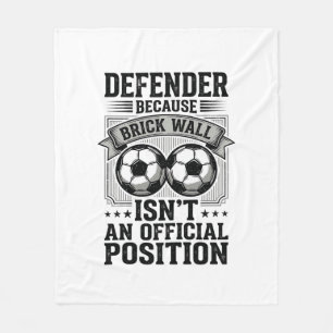 Soccer Defender Brick Wall Vintage Shirt Design_1 Fleece Blanket