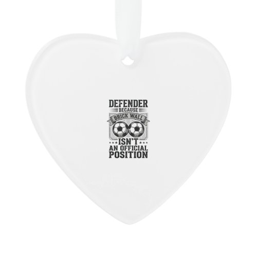 Soccer Defender Brick Wall Vintage Shirt Design_1 Ornament