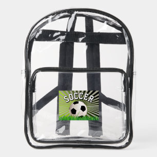 Soccer Design Clear Stadium Backpack