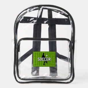 Soccer Design Clear Stadium Backpack
